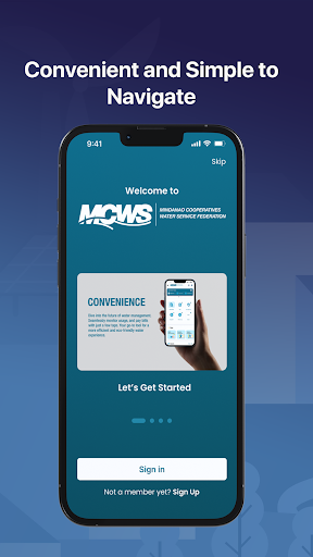 MCWS Water Service Screen 2