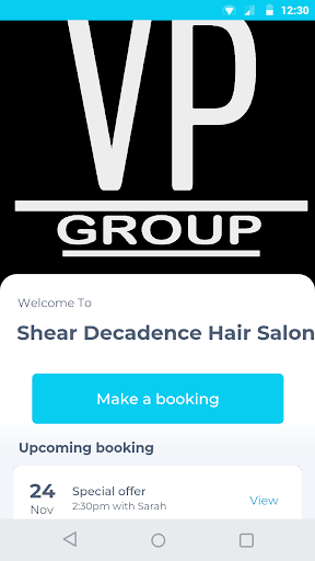 Android application Shear Decadence Hair Salon screenshort