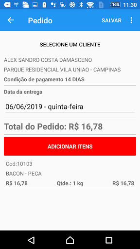 Coringa - Pedidos Screen 2