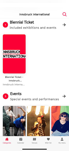 Android application Innsbruck International screenshort