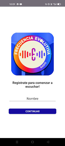 Android application Frecuencia Evolutiva screenshort