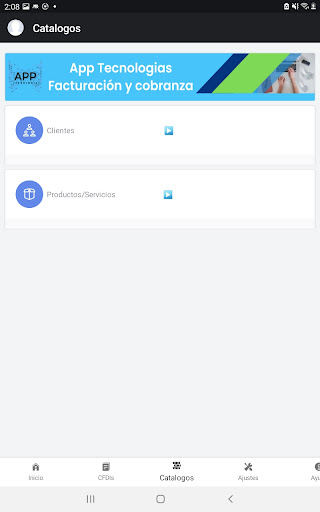 App Facturación Screen 3