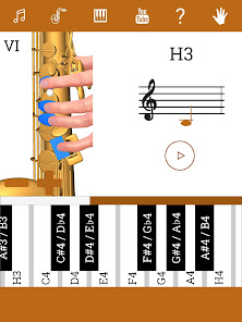 Captura de Pantalla 10 3D Saxofón Notas - Como Tocar android