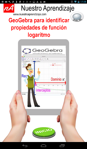Android application GeoGebra y las característica screenshort