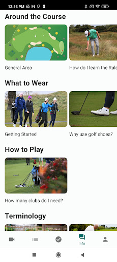 Get into Golf Screen 3