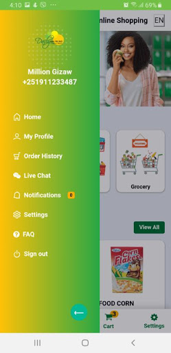Android application Daily Mini Mart screenshort