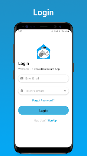 Android application Home Fresh Meal Cook screenshort