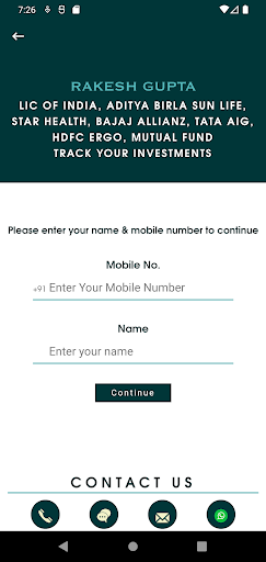Android application Our Future Care screenshort