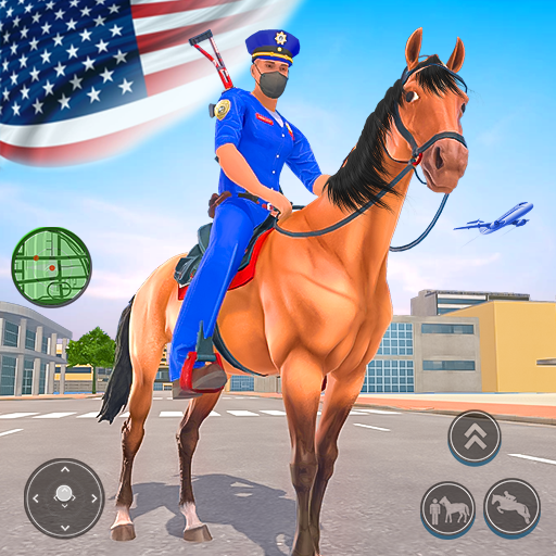 US Police Horse Crime Shooting download Icon