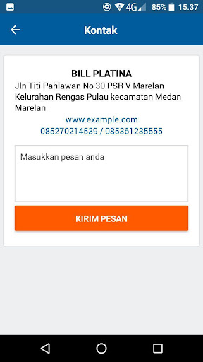 Android application BILL PLATINA screenshort