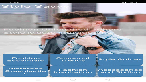 Android application Style Savvy:Your Fashion Guide screenshort