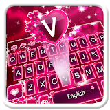 Pink Romantic Rose Keyboard icon