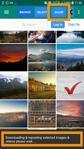 Downloader and Reposter for Instagram