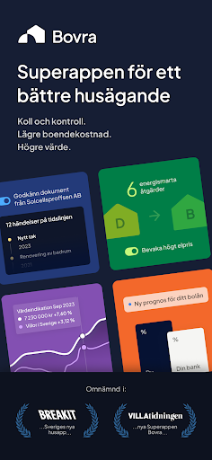 Android application Bovra screenshort