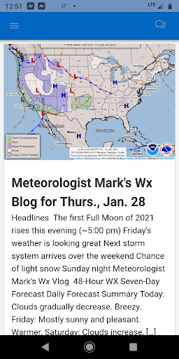 Android application Meteorologist Mark screenshort
