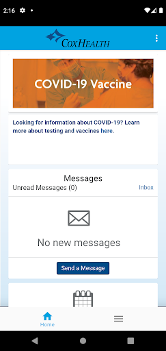 Android application CoxHealthNow screenshort