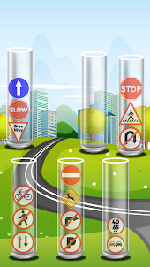 Traffic Sign Sort Puzzle Game