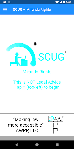 Android application SCUG - Miranda Rights - Voiced screenshort