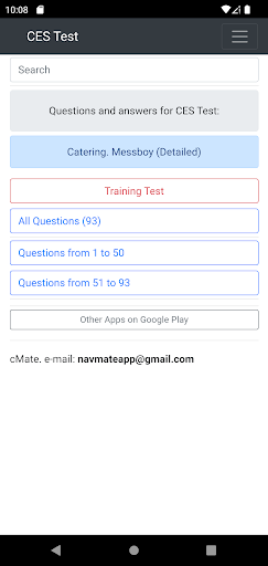 Catering. Messboy Detailed CES Screen 3