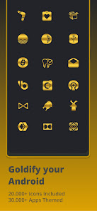 Golden Gradient - Icon Pack 3.6 APK + Mod (Cracked / Mod Menu) for Android