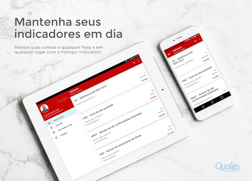 Android application Qualiex Indicators screenshort