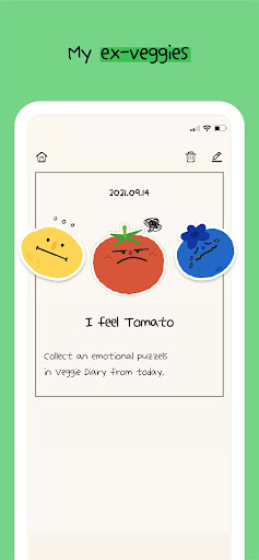 My Veggie Diary Screen 3