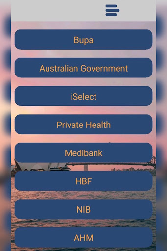Android application Health Insurance Australia screenshort