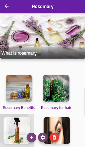 Android application Rosemary screenshort