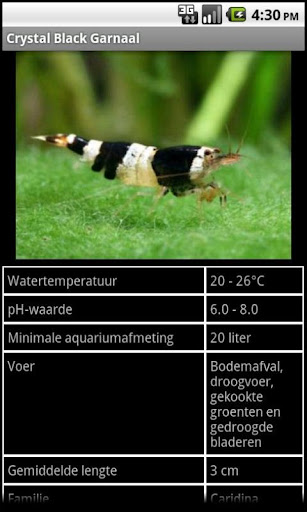 Android application Aquariumzoeken screenshort
