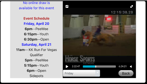 Horse Sports Network Screen 2