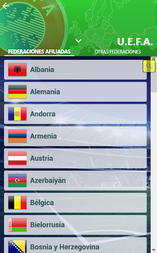Fedefutbol App Screen 2