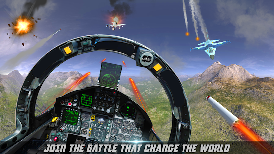 JF17 Thunder Airstrike: fighter jet games 5 APK screenshots 8