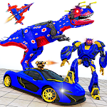 Cover Image of Tải xuống Dinosaur Robot Car Transform  APK