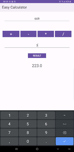 Easy Calculator Screen 3