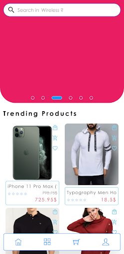 Android application Mondealeur Online Shopping App screenshort