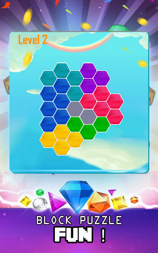 Android application Block Hexa Puzzle screenshort