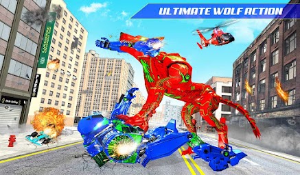 Wolf Robot Car Transform Game