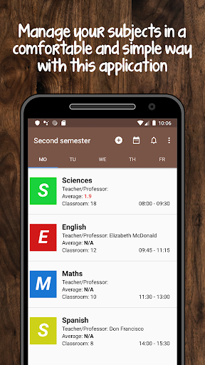 Class Schedule Screenshot 2 - AppWisp.com