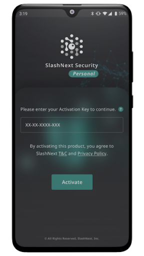 SlashNext Security Personal Screen 2