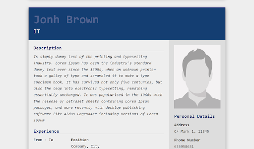 Curriculum CV Creator