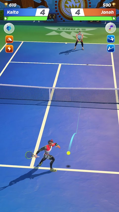 プロテニス対戦：マルチプレイヤーゲームのおすすめ画像1