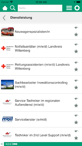 Jobinfo LK Wittenberg appIONE Screen 2