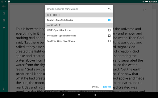 translationStudio Screen 3
