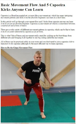 Android application How to Do Capoeira Moves screenshort