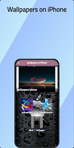 Android application wallpapers on iPhone screenshort