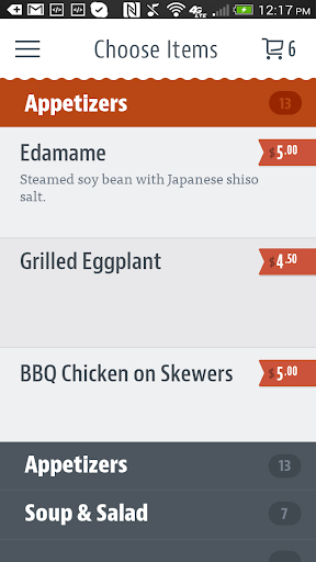 Kawa Sushi Screen 3