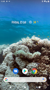 Simple weather & clock widget Capture d'écran