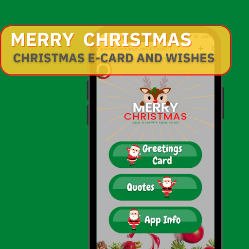 Android application Christmas E-card and Wishes screenshort
