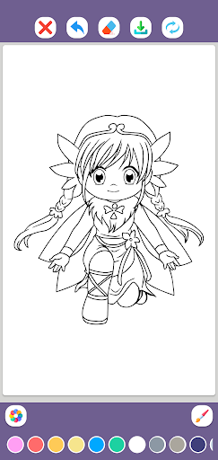 Anime Coloring Pages Screen 2
