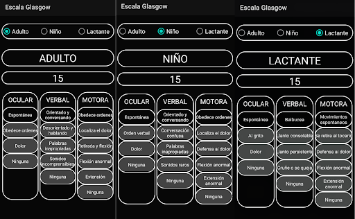 Escala Glasgow Modificada Screenshot